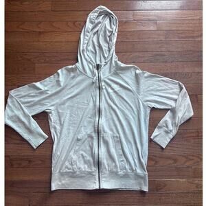 Nike Full zip Size large Vintage Oatmeal color Organic Cotton